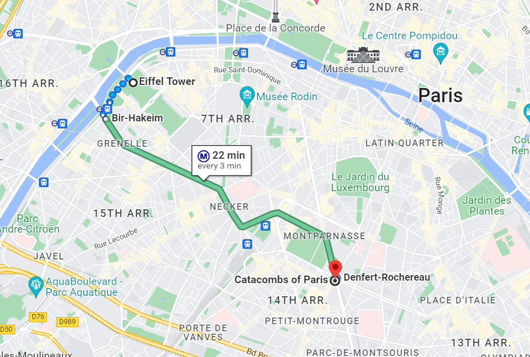 Paris Location, Directions, & Tips